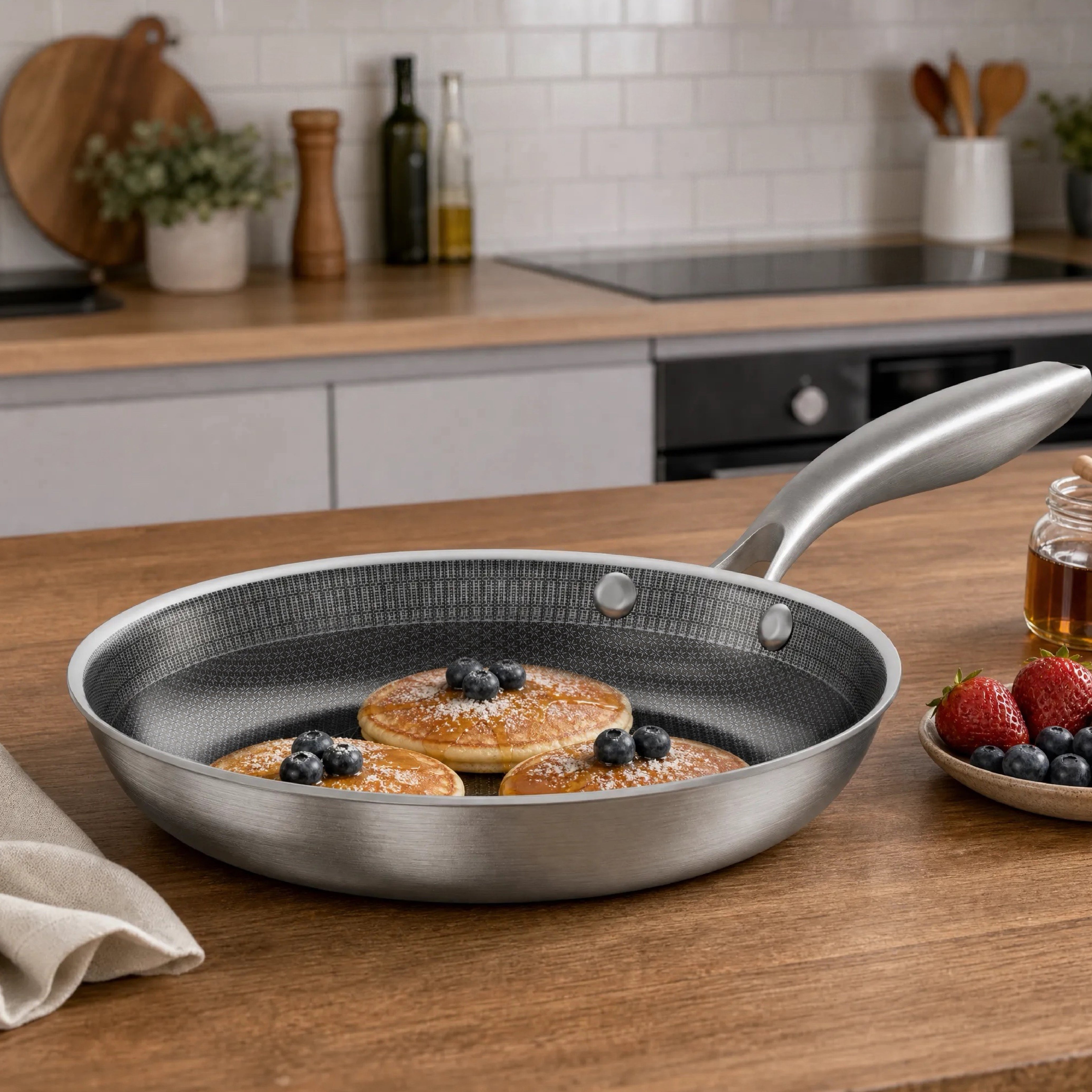 8-Piece Hybrid Stainless Steel Cookware Set