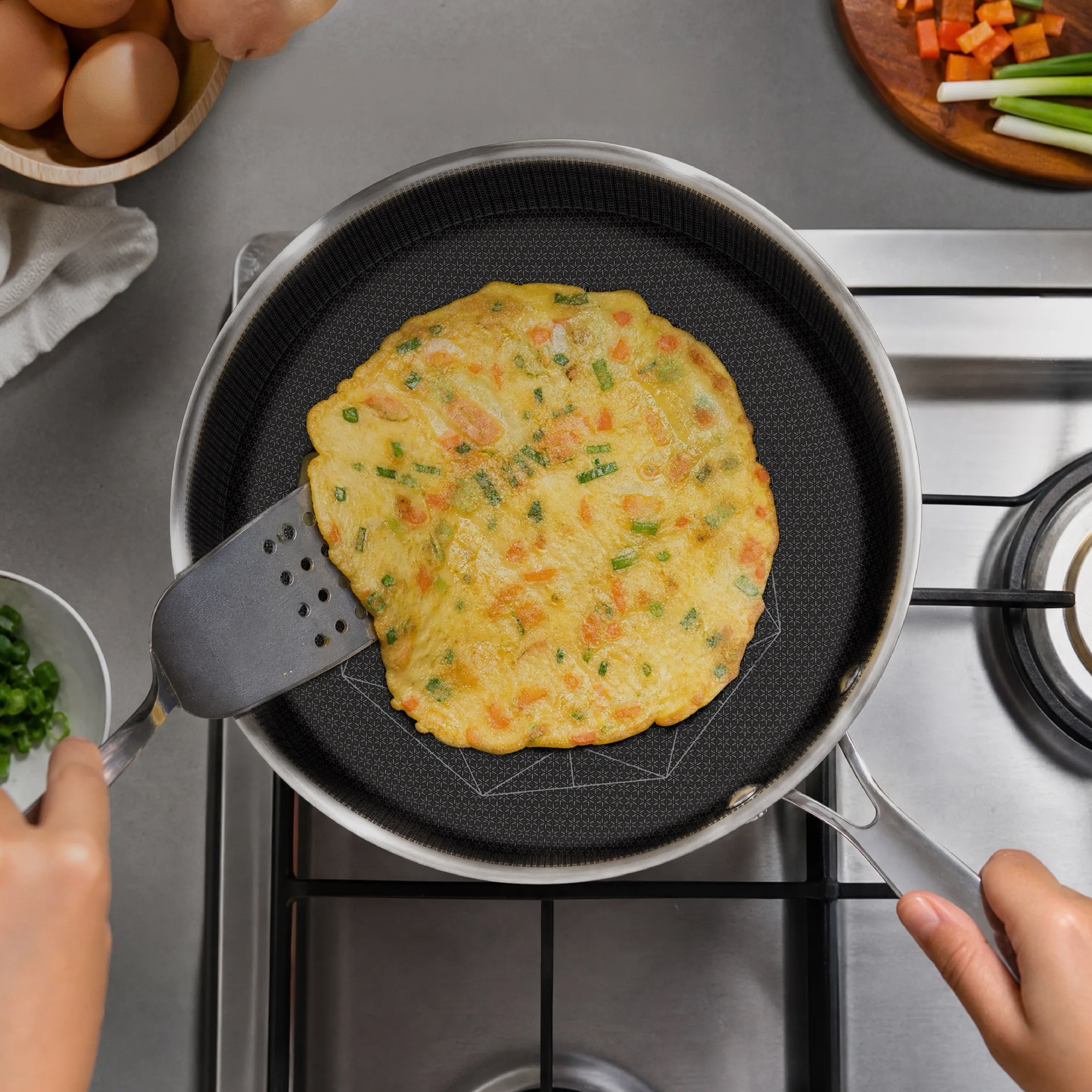 8-Inch Hybrid Stainless Steel Frying Pan