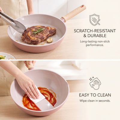 Crystal ceramic cookware Series Wok 30cm