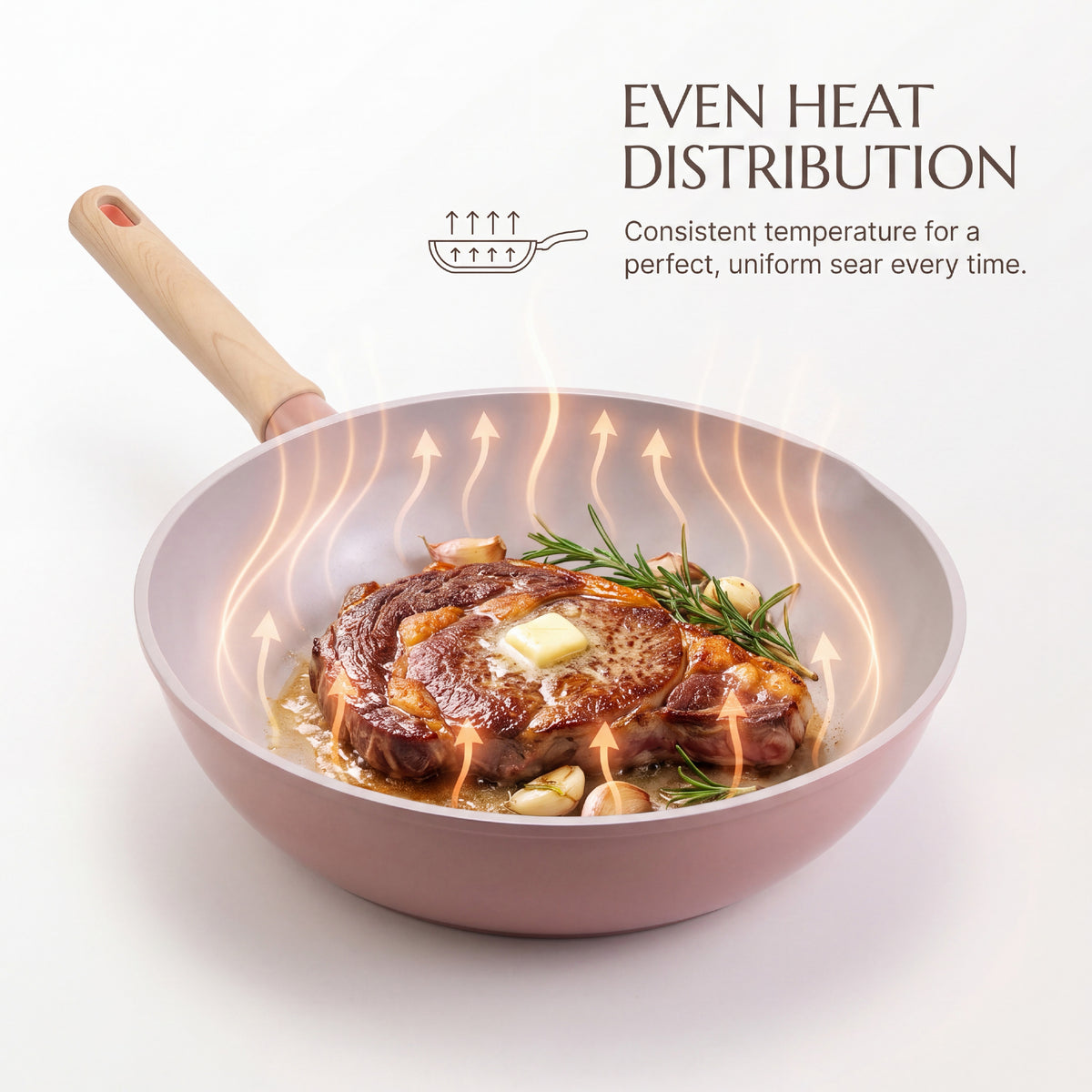 Crystal ceramic cookware Series Wok 30cm