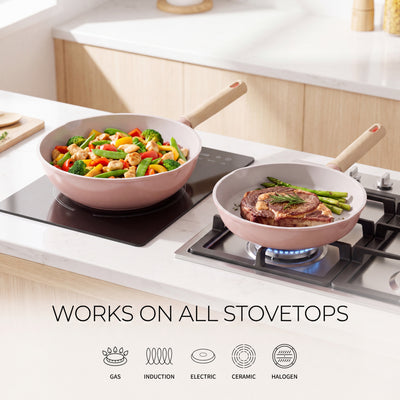 Crystal ceramic cookware Series Wok 32cm