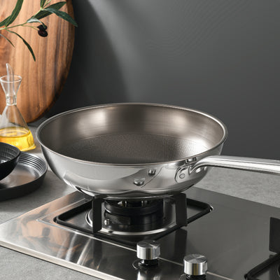 32 cm Pure Titanium Tri-Ply Wok