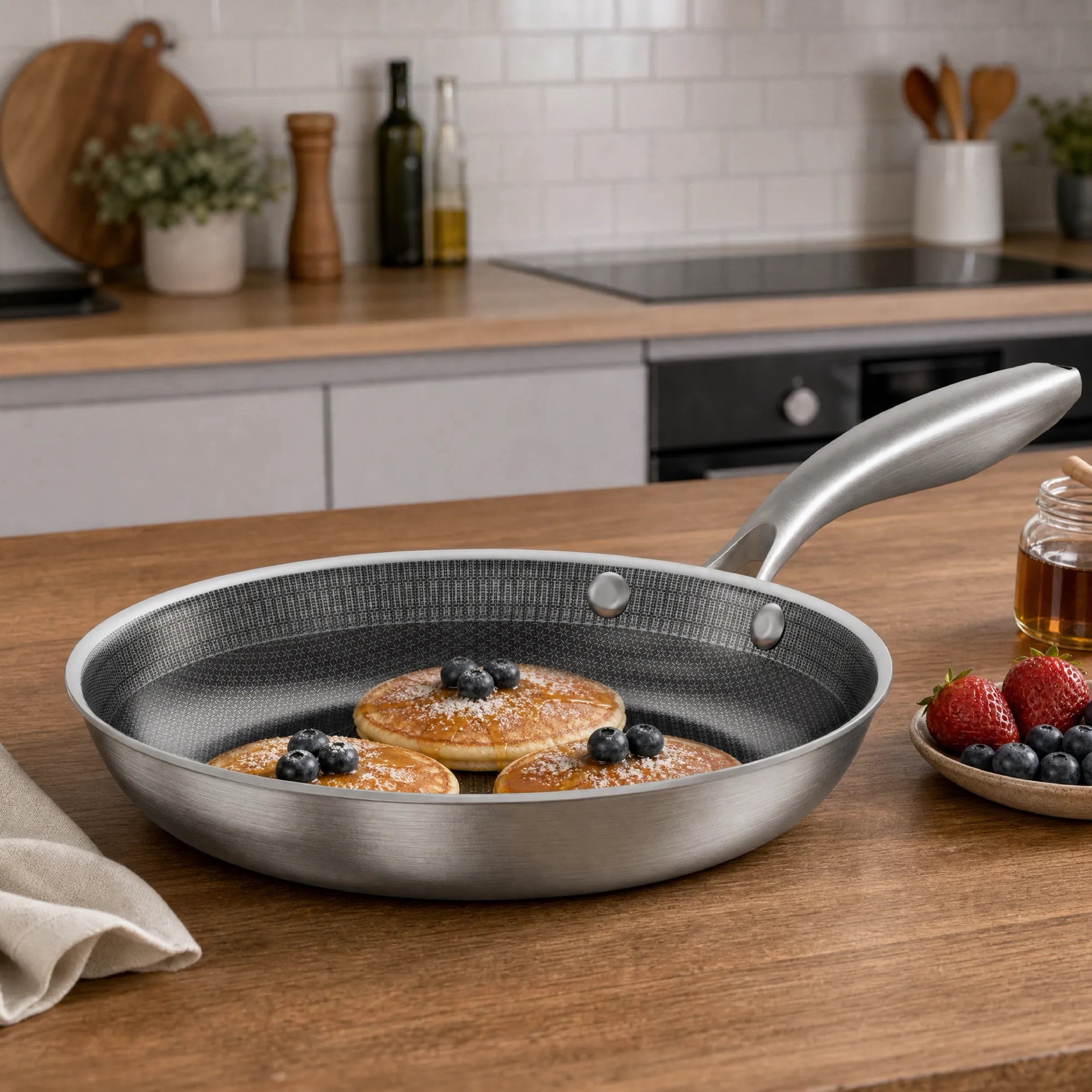 8-Inch Hybrid Stainless Steel Frying Pan