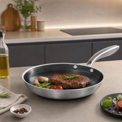 8-Inch Hybrid Stainless Steel Frying Pan