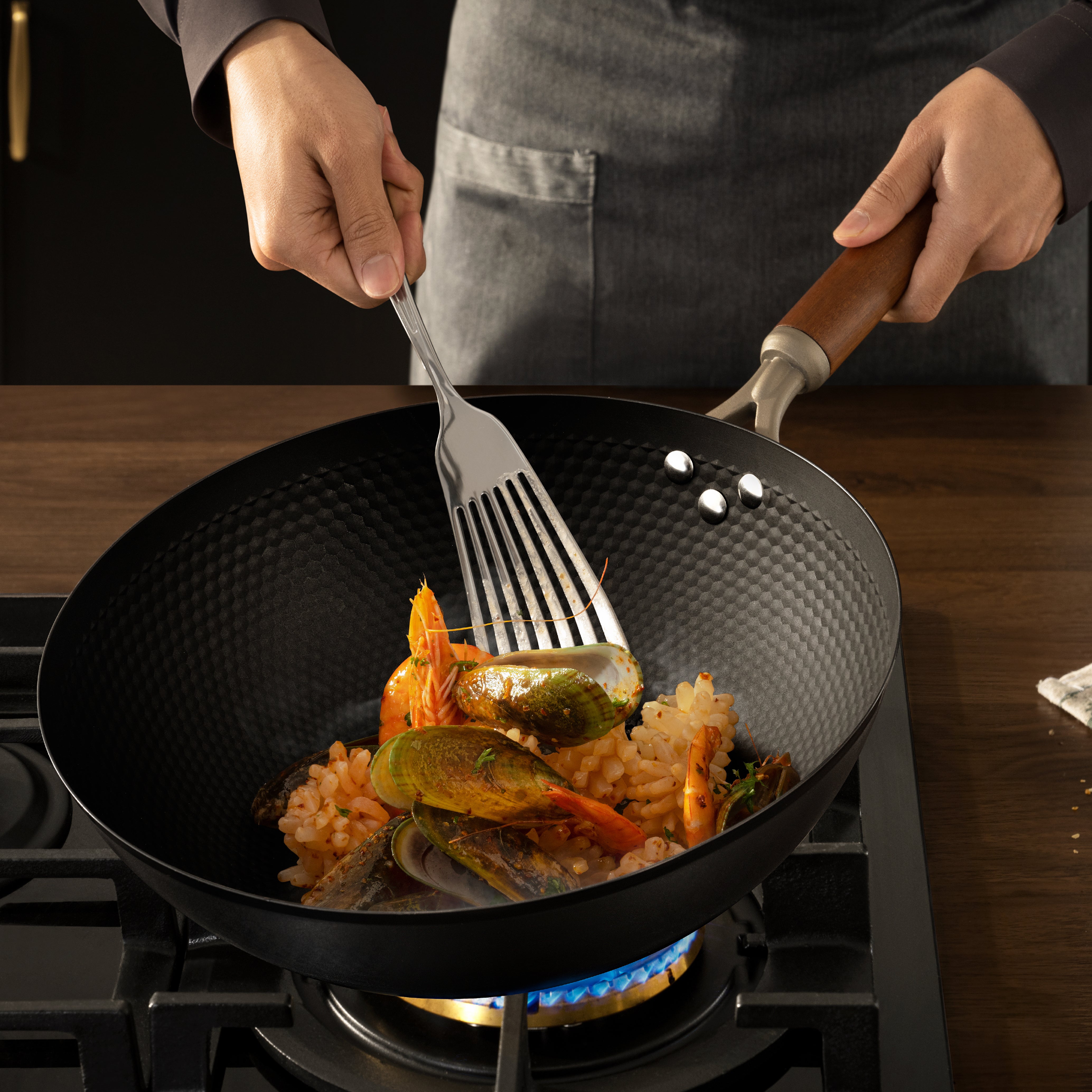 32 cm Titanium-Iron Wok
