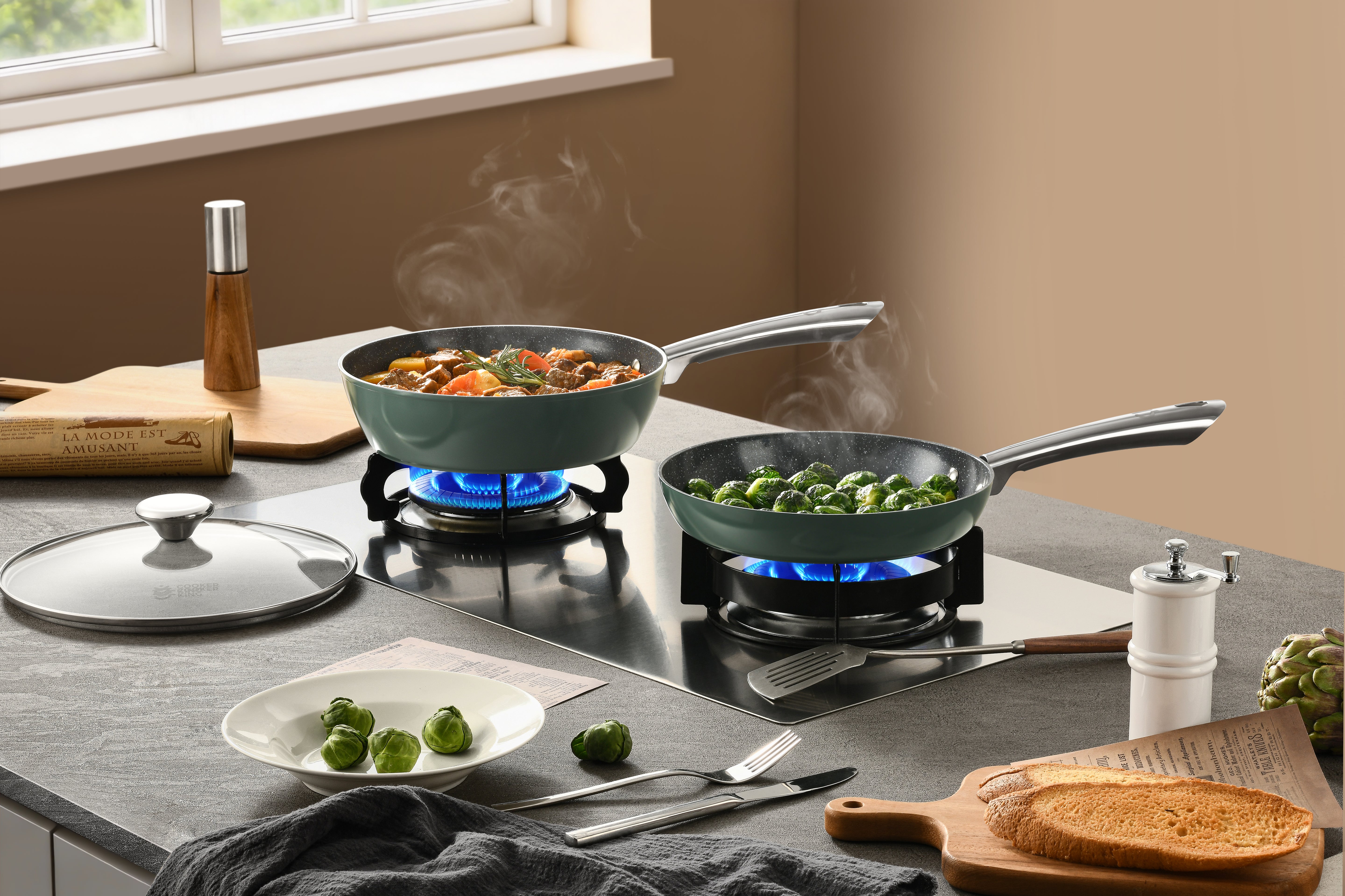 Euro-stone Cookware Series Saute Pan 26cm
